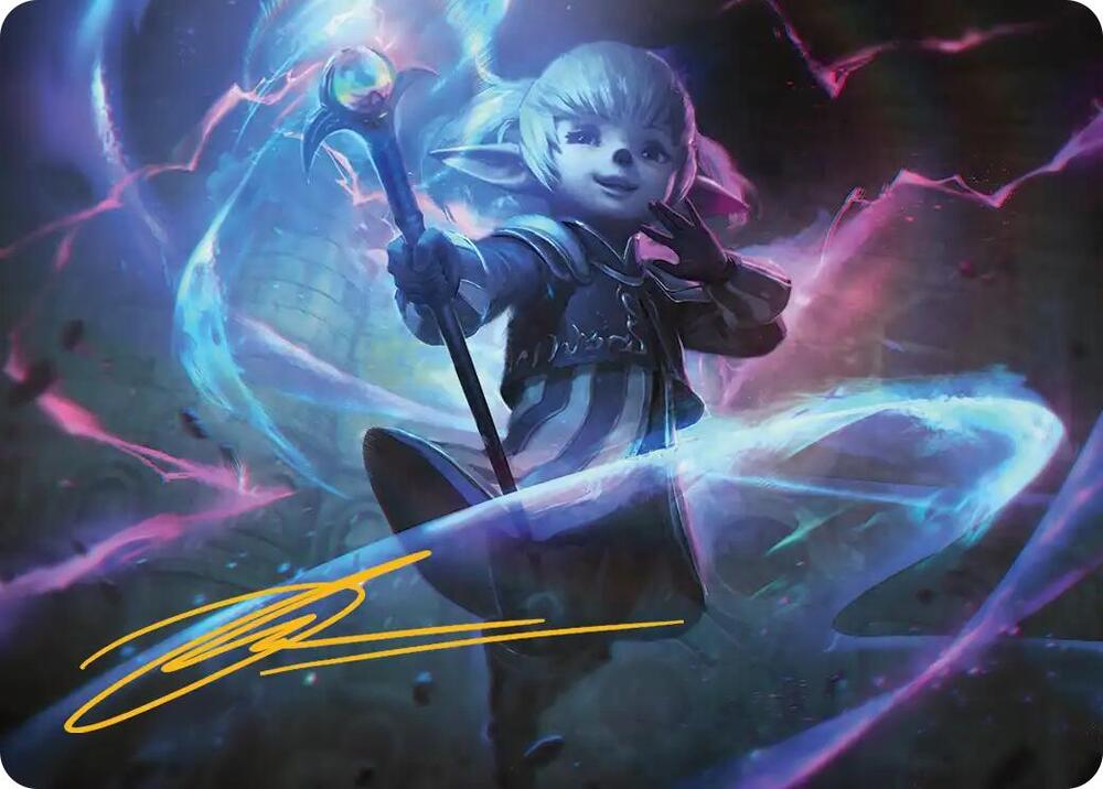 Shantotto, Tactician Magician Art Card (Gold-Stamped Signature) 16 card from Art Series: FINAL FANTASY