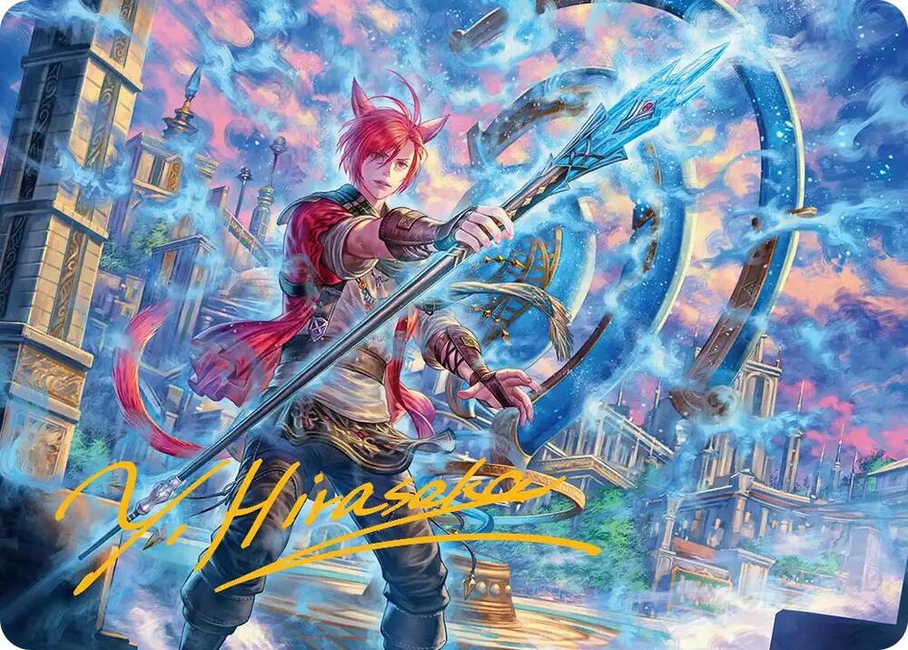 G'raha Tia, Scion Reborn Art Card (Gold-Stamped Signature) 19 card from Art Series: FINAL FANTASY