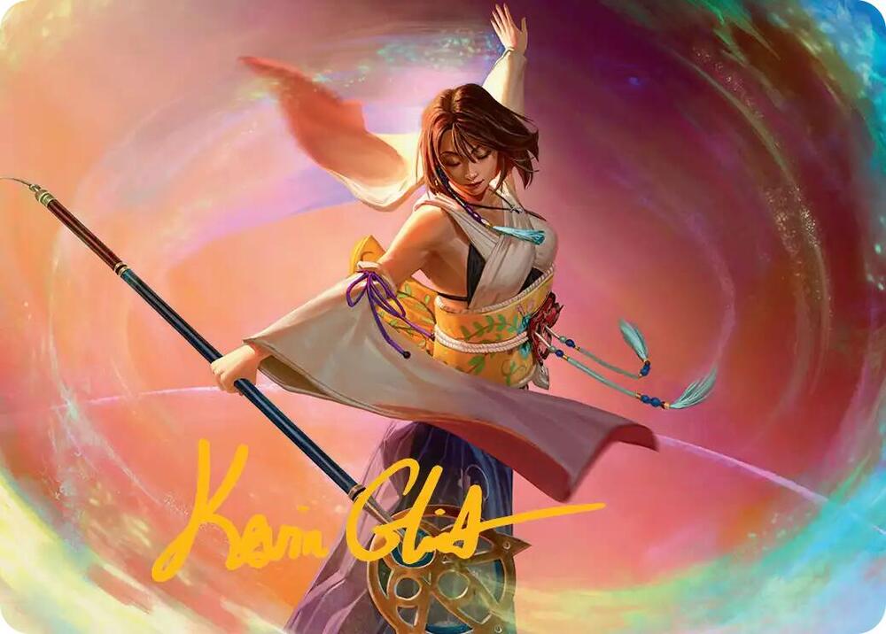 Yuna, Grand Summoner Art Card (Gold-Stamped Signature) 22 card from Art Series: FINAL FANTASY