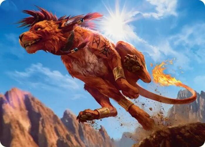 Red XIII, Proud Warrior Art Card 30 card from Art Series: FINAL FANTASY