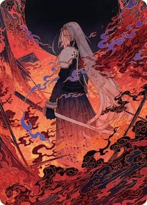 Nibelheim Aflame Art Card 35 card from Art Series: FINAL FANTASY