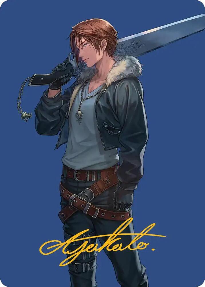 Squall, SeeD Mercenary Art Card (Gold-Stamped Signature) 47 card from Art Series: FINAL FANTASY