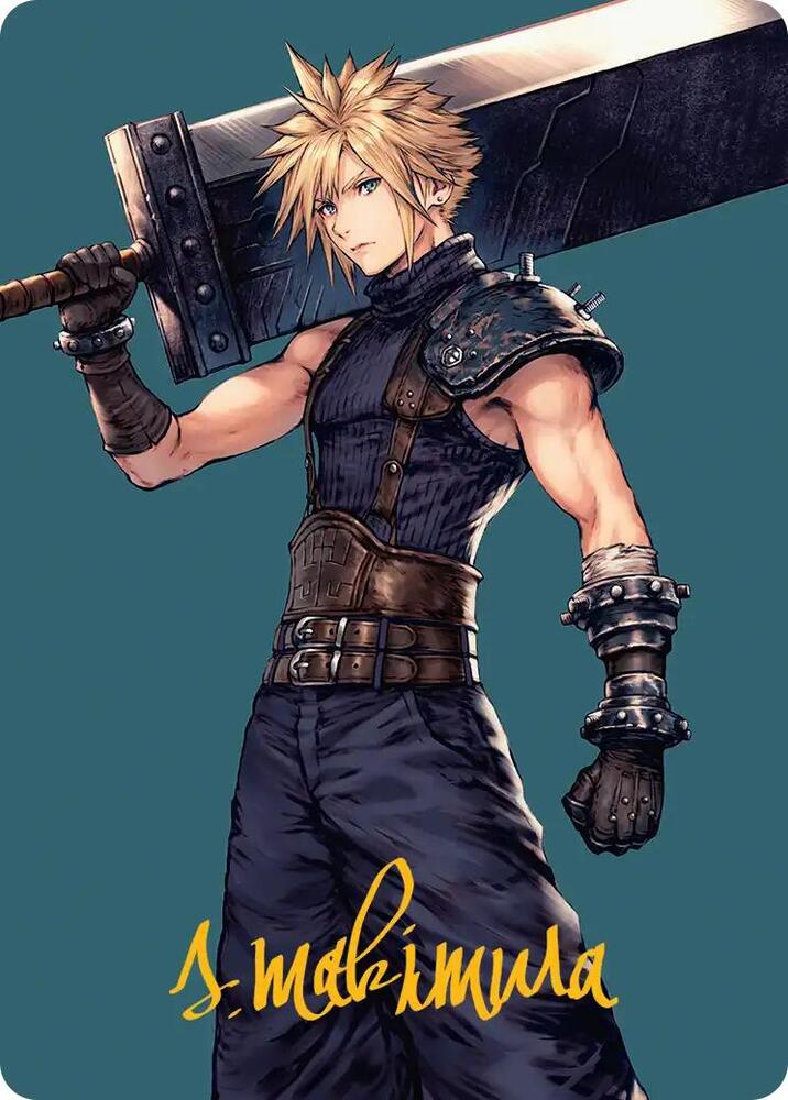 Cloud, Ex-SOLDIER Art Card (Gold-Stamped Signature) 50 card from Art Series: FINAL FANTASY