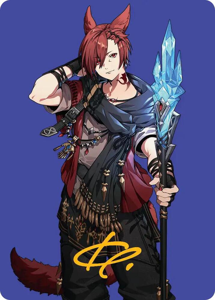 G'raha Tia, Scion Reborn Art Card (Gold-Stamped Signature) 51 card from Art Series: FINAL FANTASY