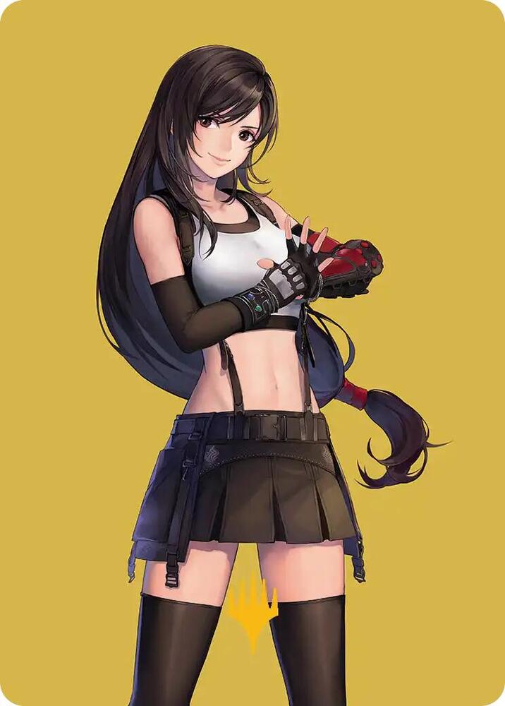 Tifa, Martial Artist Art Card (Gold-Stamped Planeswalker Symbol) 52 card from Art Series: FINAL FANTASY