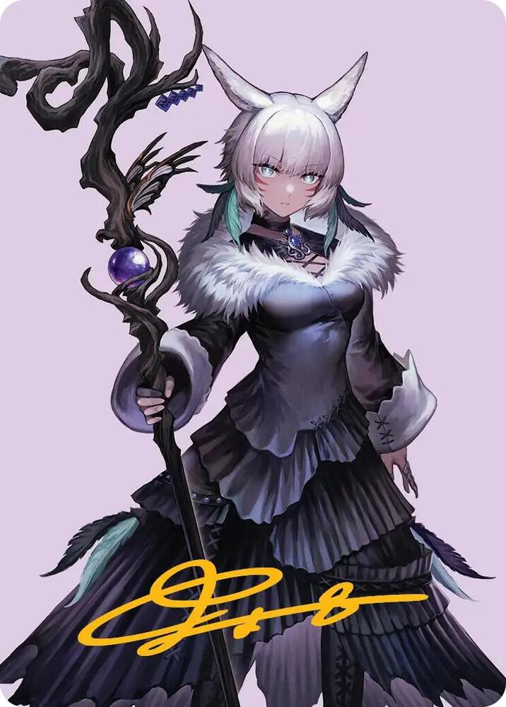 Y'shtola, Night's Blessed Art Card (Gold-Stamped Signature) 53 card from Art Series: FINAL FANTASY