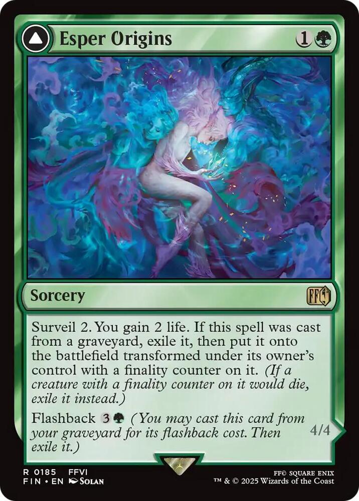 Esper Origins 185 card from FINAL FANTASY