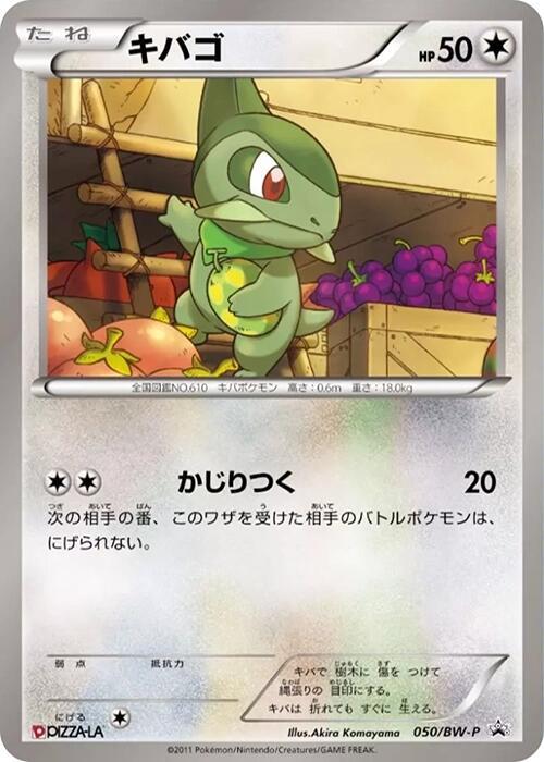 Axew 050/BW-P card from BW-P Promotional cards