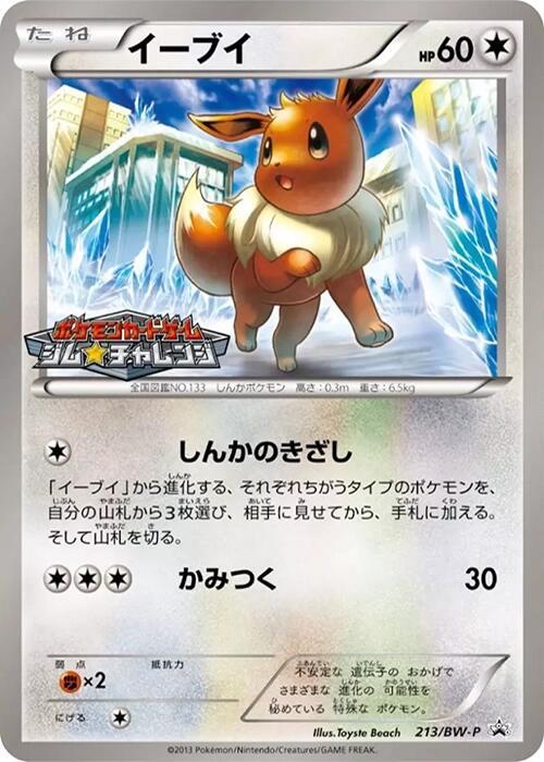 Eevee 213/BW-P card from BW-P Promotional cards