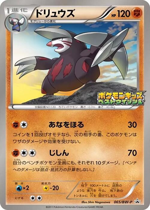 Excadrill 065/BW-P card from BW-P Promotional cards