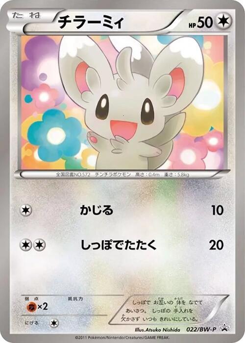 Minccino 022/BW-P card from BW-P Promotional cards