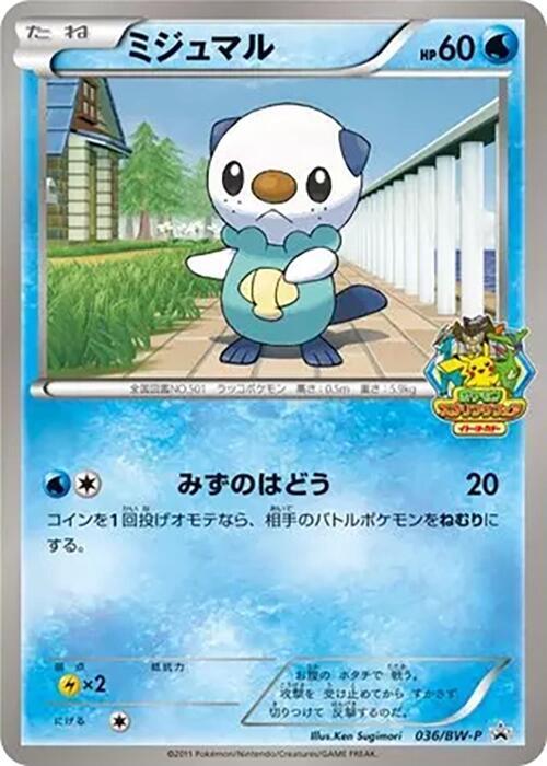 Oshawott 036/BW-P card from BW-P Promotional cards