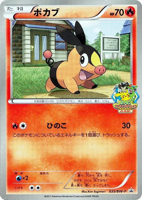 Tepig 035/BW-P card from BW-P Promotional cards