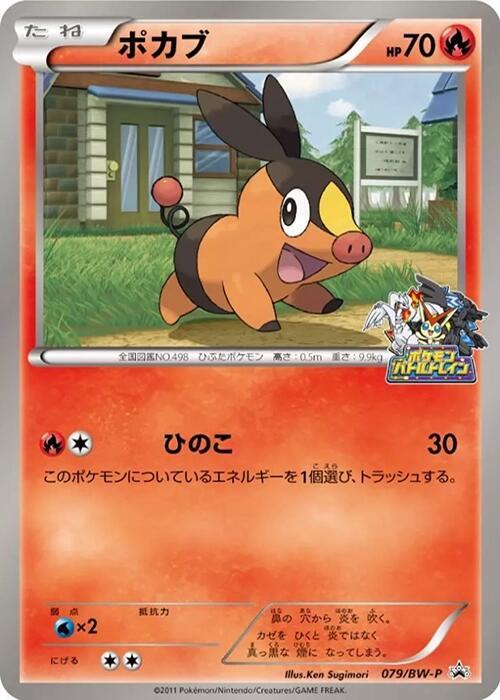 Tepig 079/BW-P card from BW-P Promotional cards