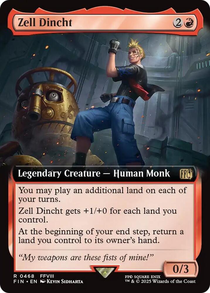 Zell Dincht (Extended Art) 468 card from FINAL FANTASY