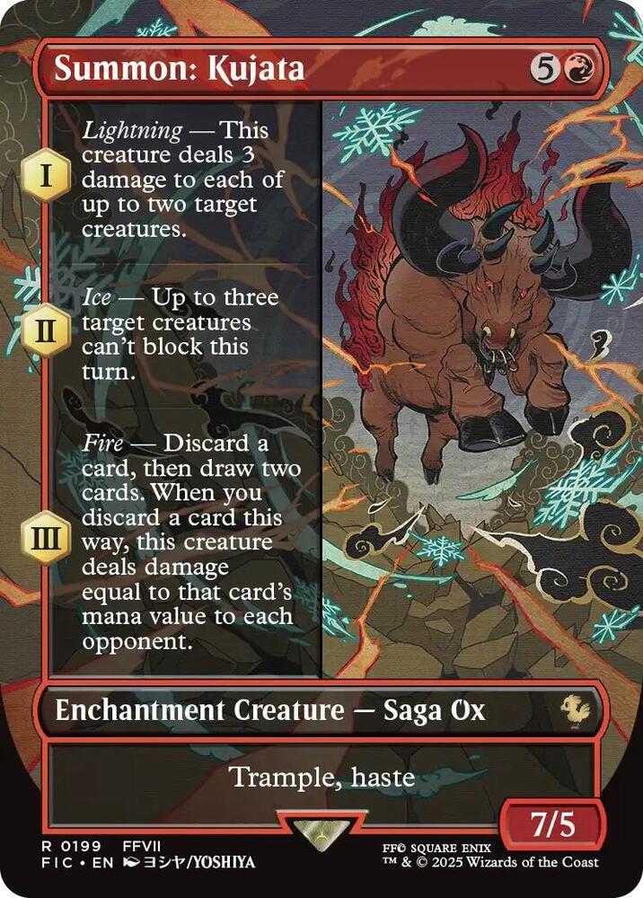 Summon: Kujata (Borderless) 199 card from Commander: FINAL FANTASY