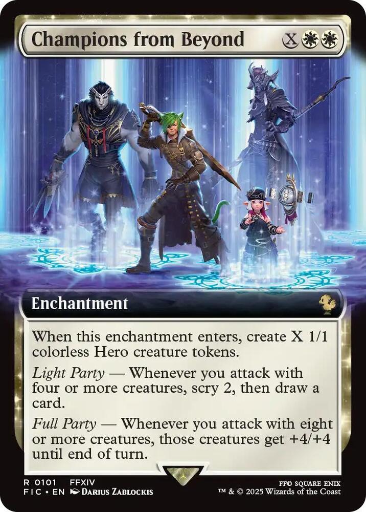 Champions from Beyond (Extended Art) 101 card from Commander: FINAL FANTASY