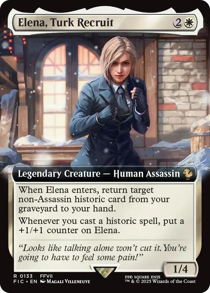 Elena, Turk Recruit (Extended Art) 133 card from Commander: FINAL FANTASY