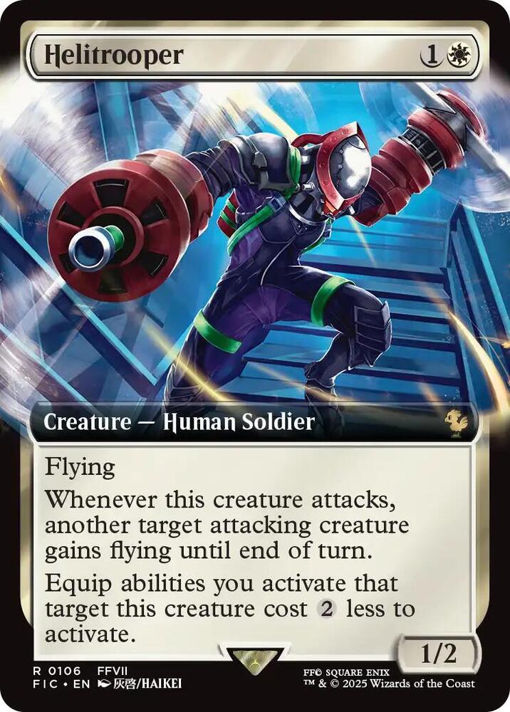 Helitrooper (Extended Art) 106 card from Commander: FINAL FANTASY