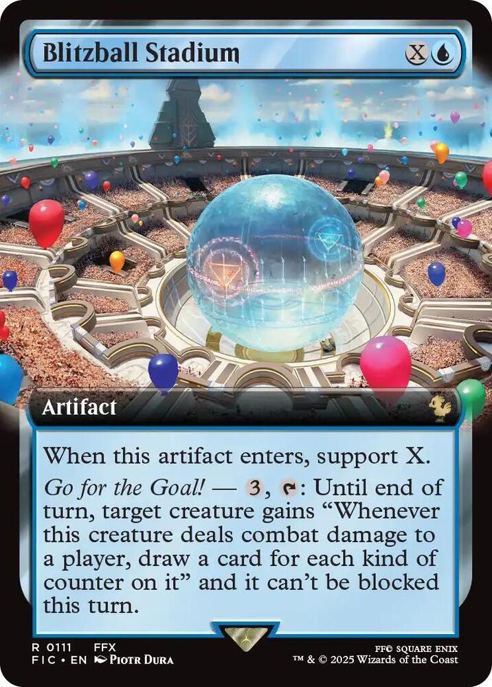 Blitzball Stadium (Extended Art) 111 card from Commander: FINAL FANTASY