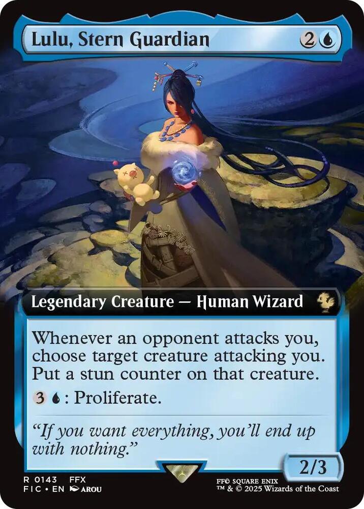 Lulu, Stern Guardian (Extended Art) 143 card from Commander: FINAL FANTASY