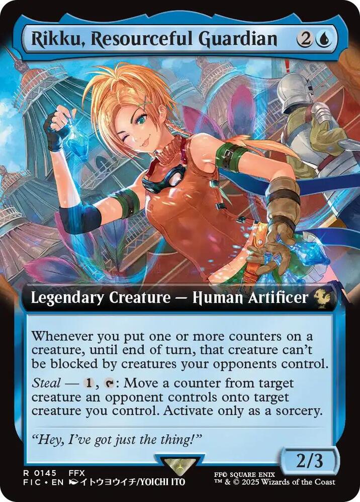 Rikku, Resourceful Guardian (Extended Art) 145 card from Commander: FINAL FANTASY