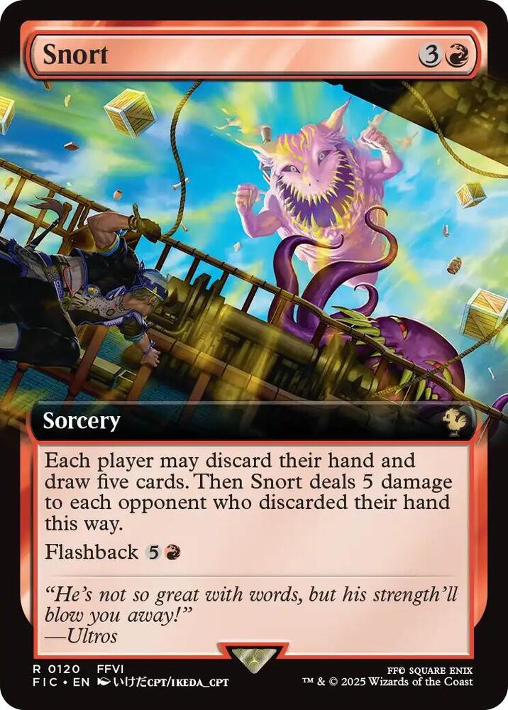 Snort (Extended Art) 120 card from Commander: FINAL FANTASY