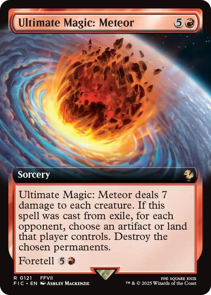 Ultimate Magic: Meteor (Extended Art) 121 card from Commander: FINAL FANTASY