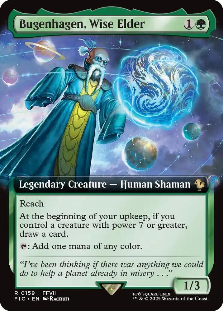 Bugenhagen, Wise Elder (Extended Art) 159 card from Commander: FINAL FANTASY