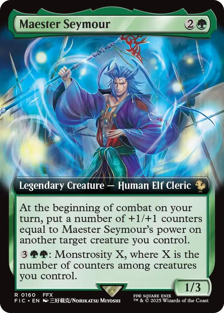 Maester Seymour (Extended Art) 160 card from Commander: FINAL FANTASY