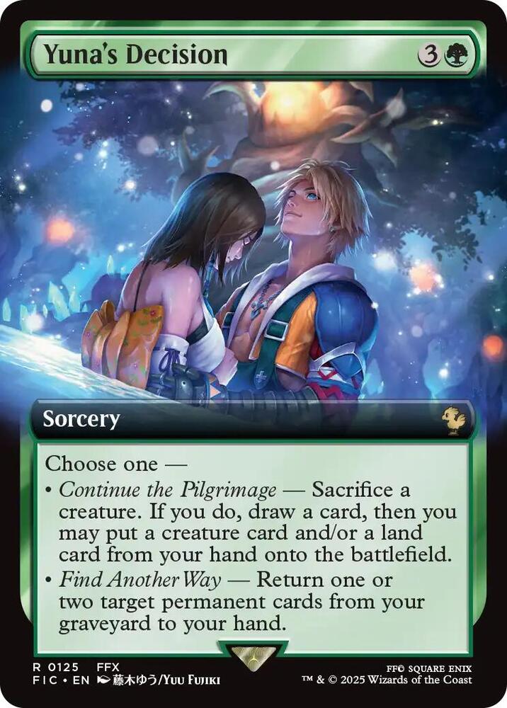 Yuna's Decision (Extended Art) 125 card from Commander: FINAL FANTASY