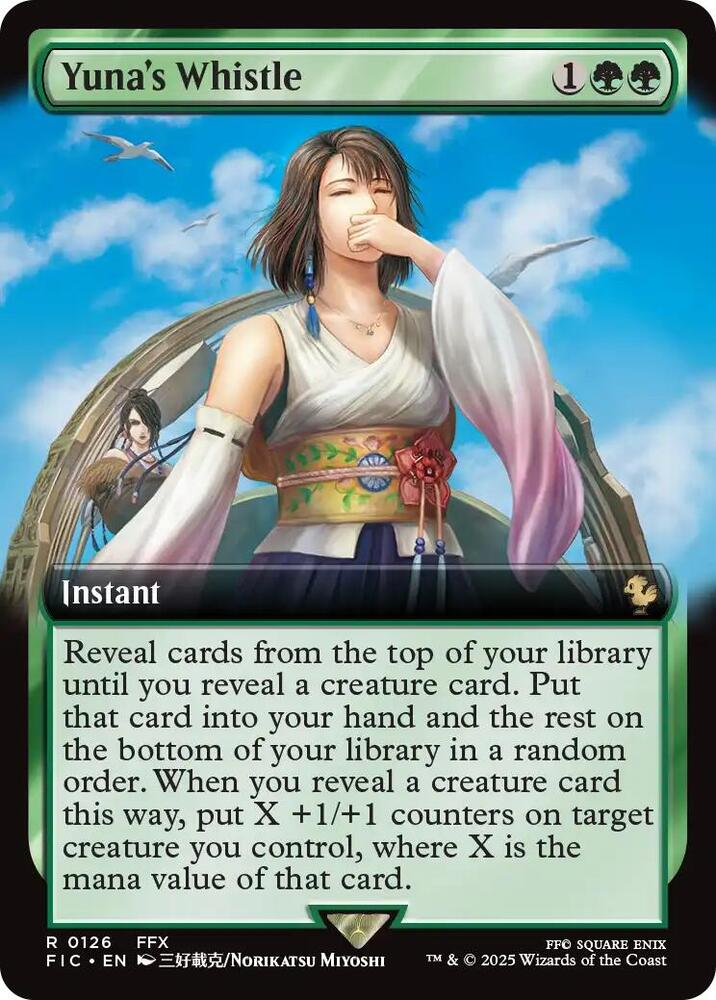 Yuna's Whistle (Extended Art) 126 card from Commander: FINAL FANTASY