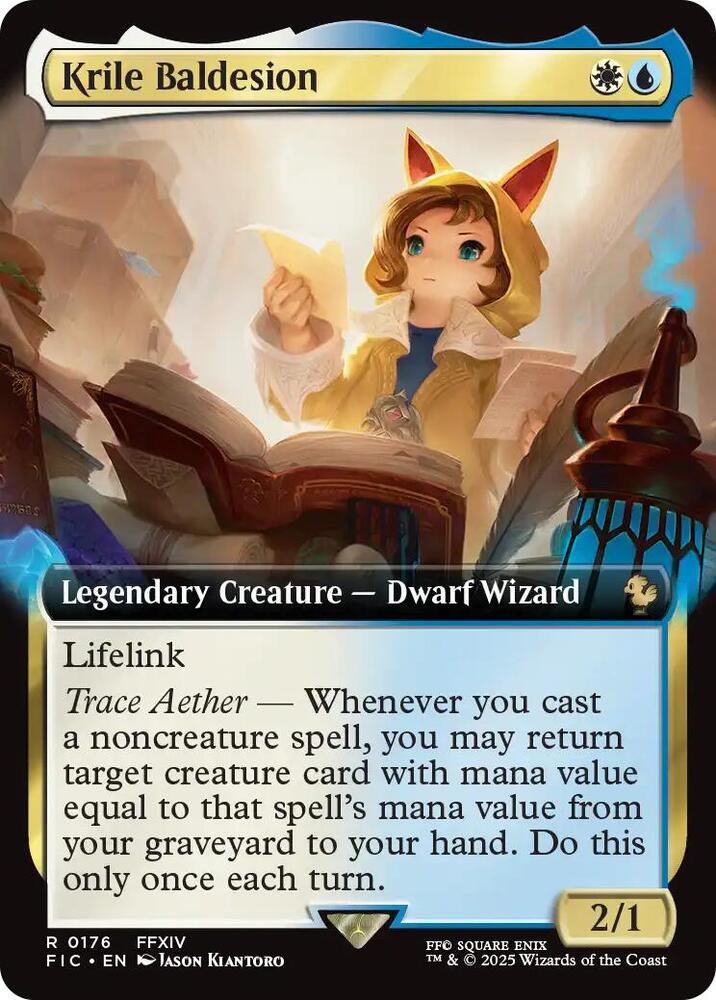 Krile Baldesion (Extended Art) 176 card from Commander: FINAL FANTASY