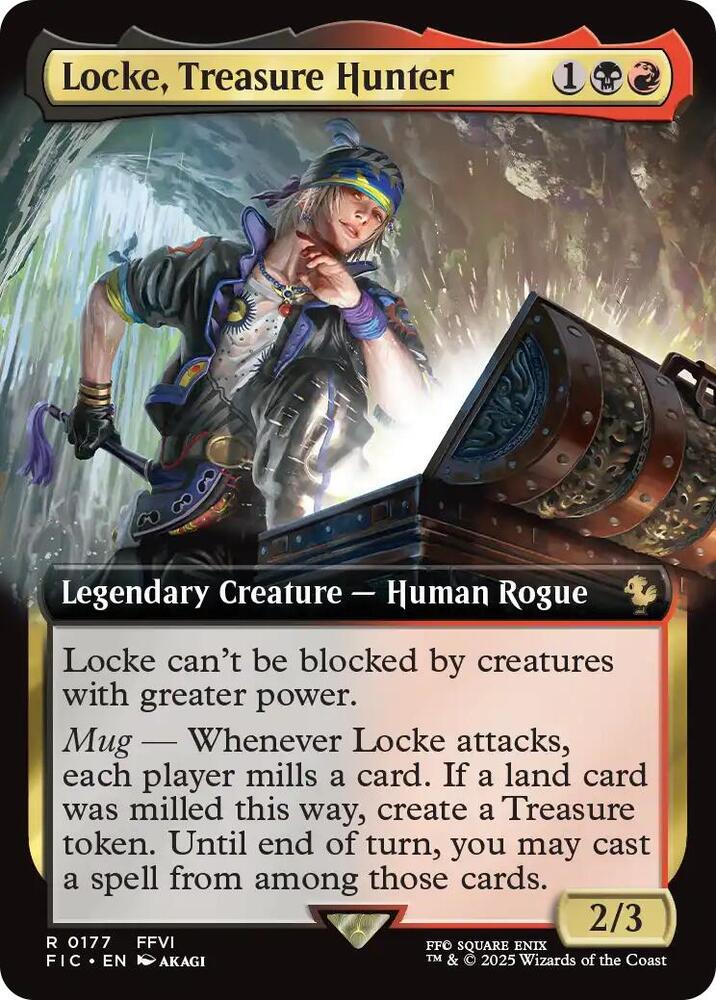 Locke, Treasure Hunter (Extended Art) 177 card from Commander: FINAL FANTASY
