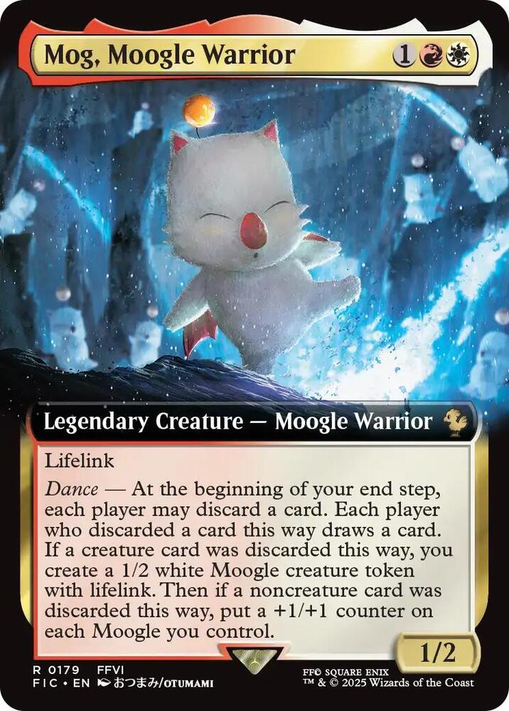 Mog, Moogle Warrior (Extended Art) 179 card from Commander: FINAL FANTASY