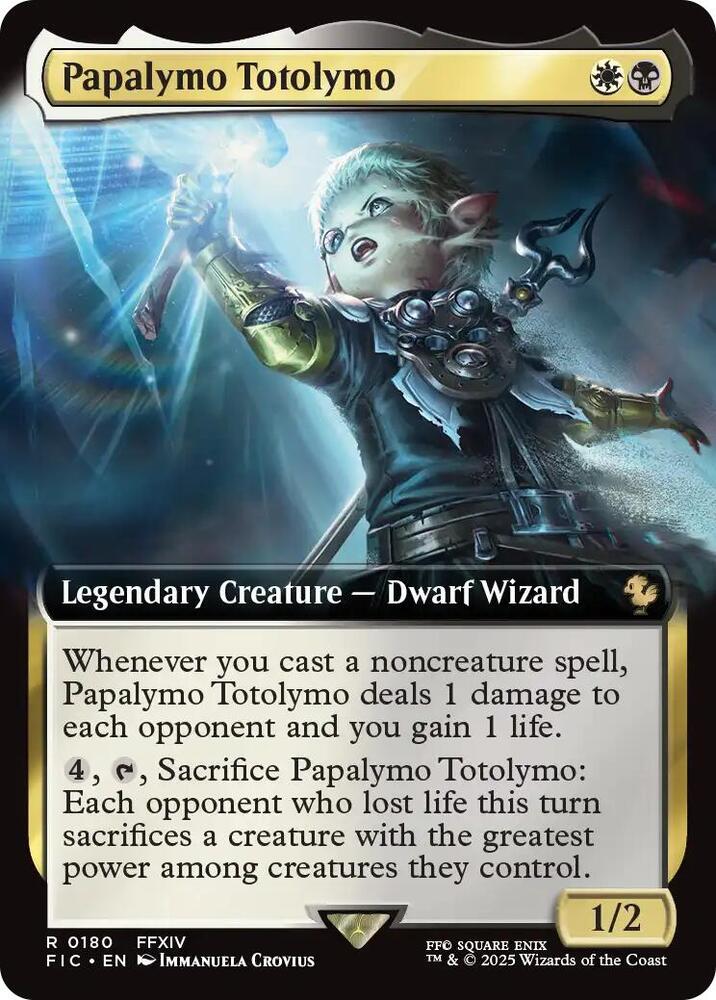 Papalymo Totolymo (Extended Art) 180 card from Commander: FINAL FANTASY
