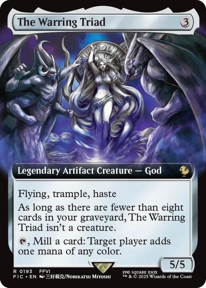 The Warring Triad (Extended Art) 193 card from Commander: FINAL FANTASY