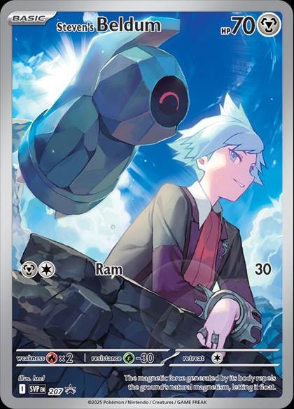 Steven's Beldum 207 card from SV: Scarlet & Violet Promo Cards