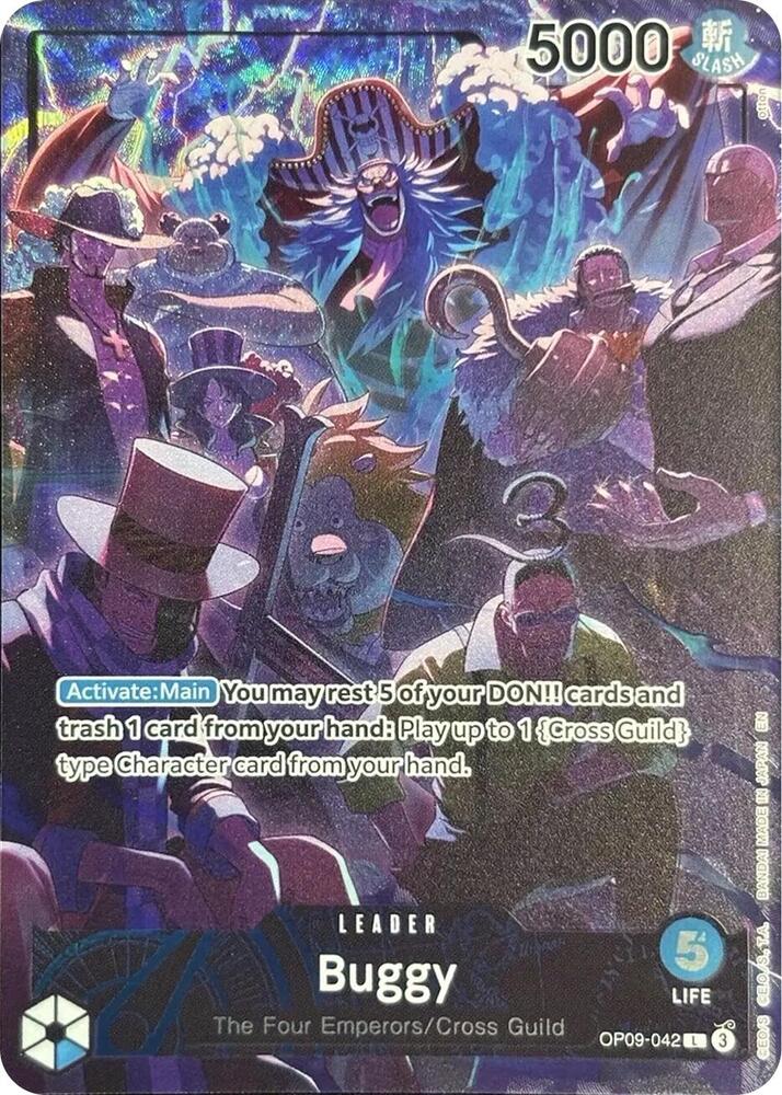 Buggy (English Version 2nd  Anniversary Set) OP09-042 card from One Piece Promotion Cards
