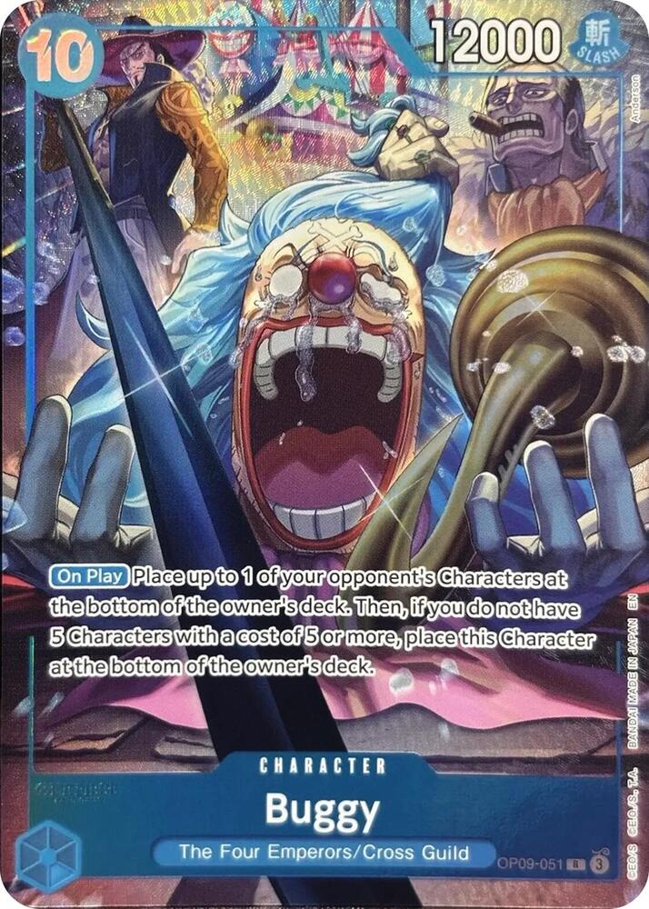 Buggy (English Version 2nd Anniversary Set) OP09-051 card from One Piece Promotion Cards