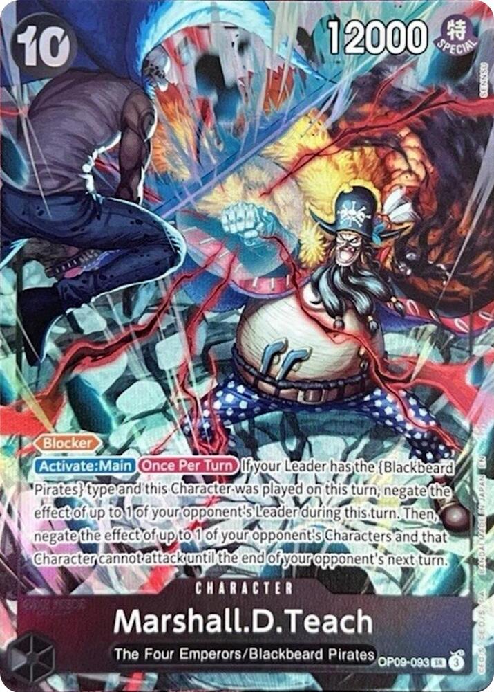 Marshall.D.Teach (English Version 2nd Anniversary Set) OP09-093 card from One Piece Promotion Cards