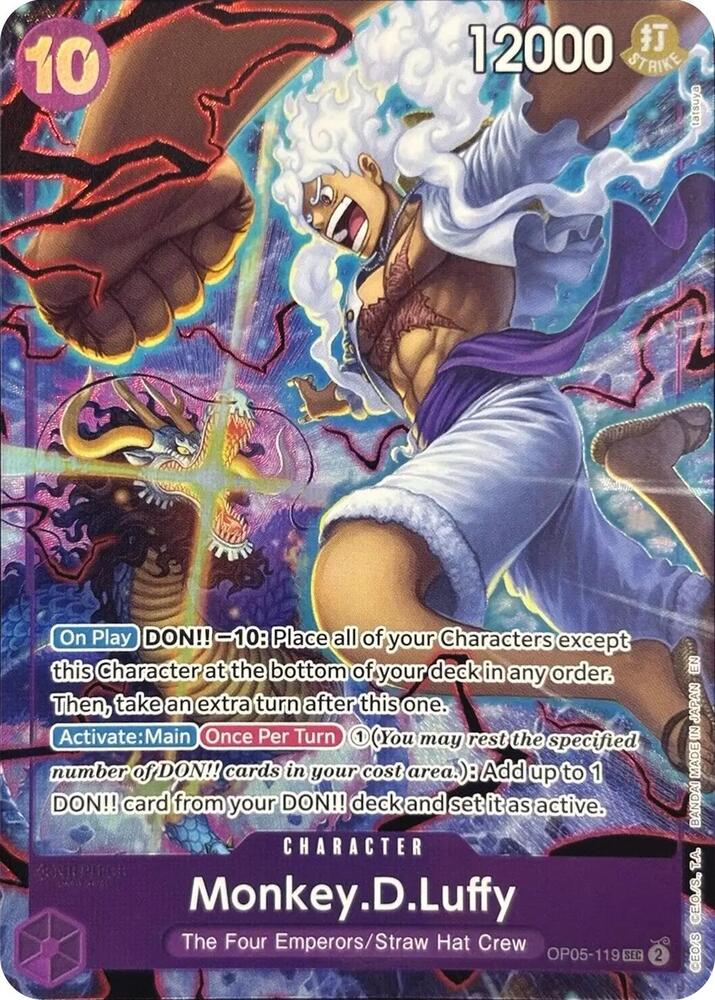 Monkey.D.Luffy (English Version 2nd Anniversary Set) OP05-119 card from One Piece Promotion Cards