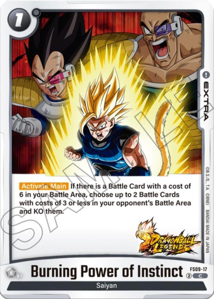 Burning Power of Instinct FS09-17 card from Starter Deck 9: Shallot