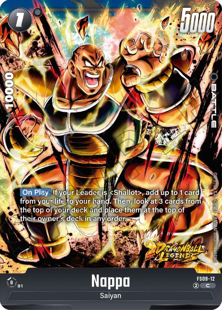 Nappa FS09-12 card from Starter Deck 9: Shallot