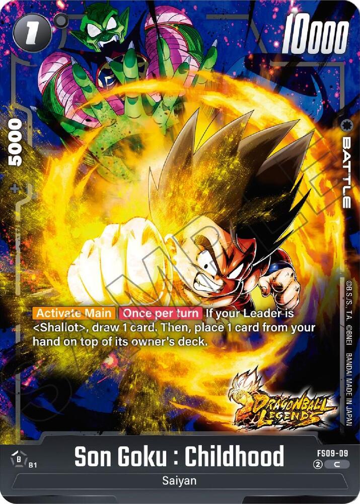 Son Goku : Childhood FS09-09 card from Starter Deck 9: Shallot