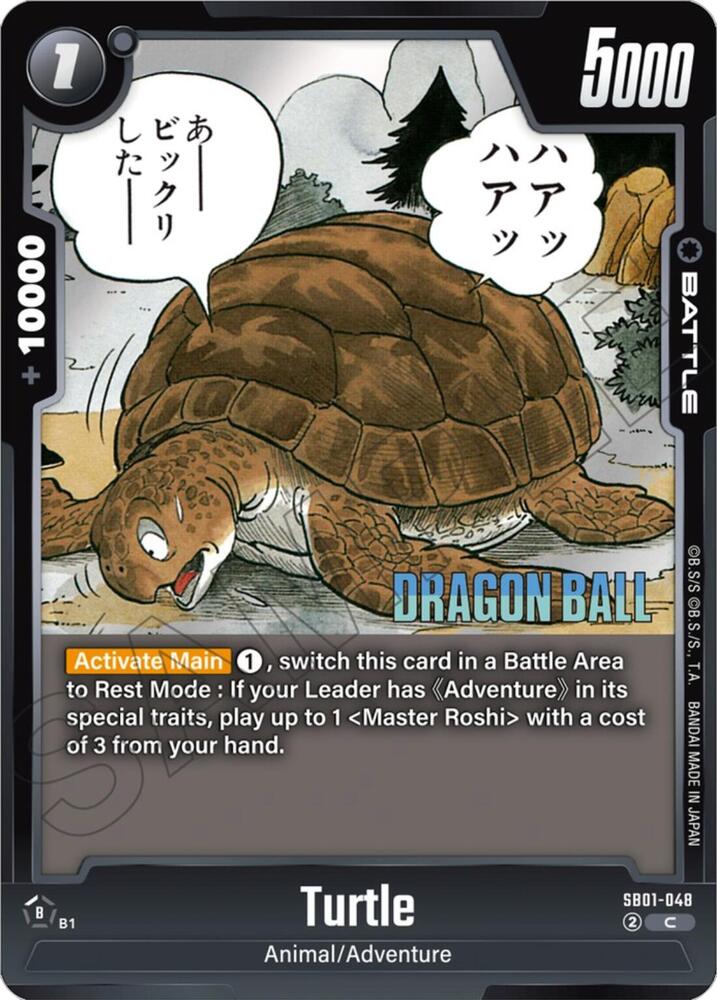 Turtle SB01-048 card from Manga Booster 01