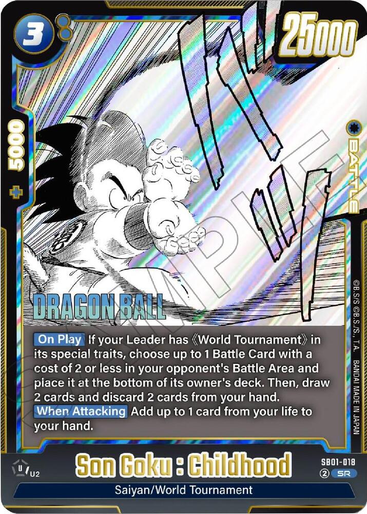 Son Goku : Childhood SB01-018 card from Manga Booster 01