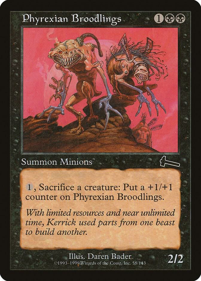 Phyrexian Broodlings 58 card from Urza's Legacy