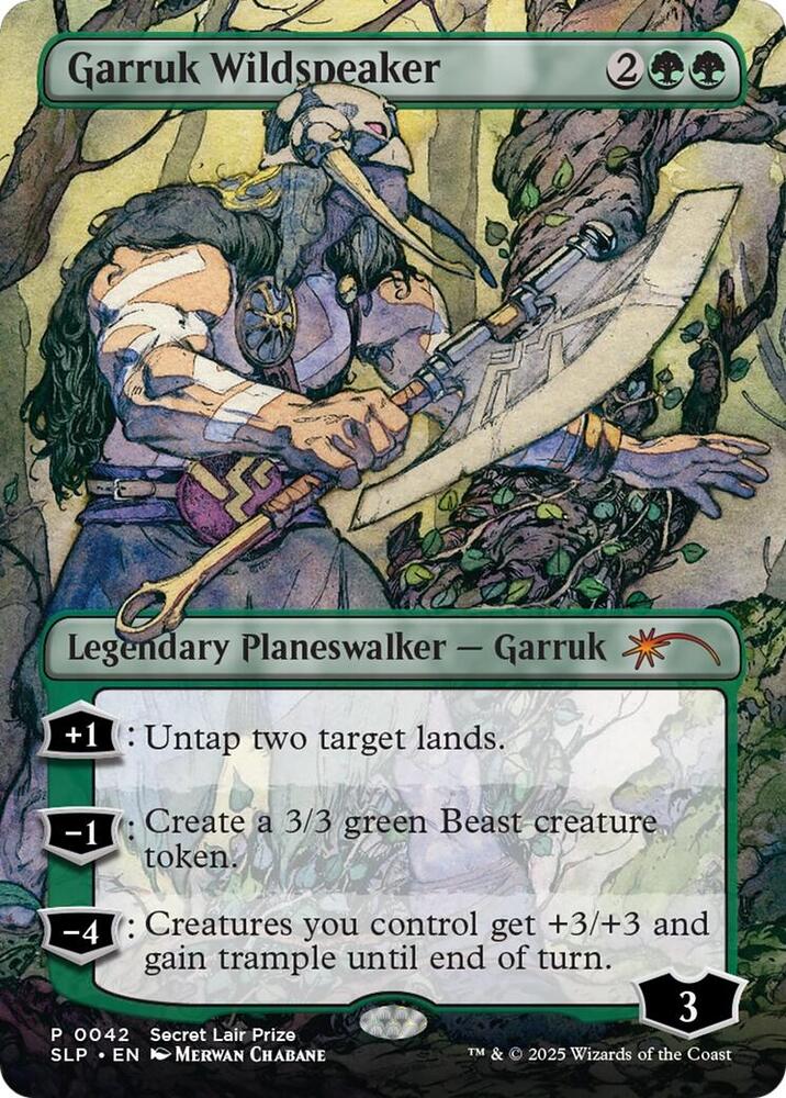 Garruk Wildspeaker 42 card from Secret Lair Showdown