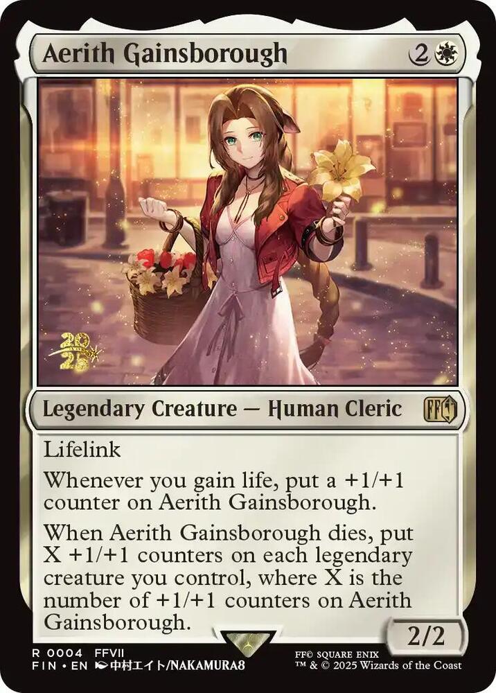 Aerith Gainsborough 4 card from Prerelease Cards